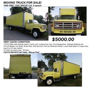 MOVING TRUCK FOR SALE! - 1986 GMC 700 366CID V-8,  5-speed - CALL 515-988-8479 $5000.00